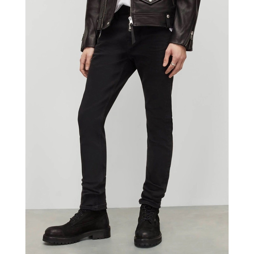 All Saints Jet Black Skinny Jeans